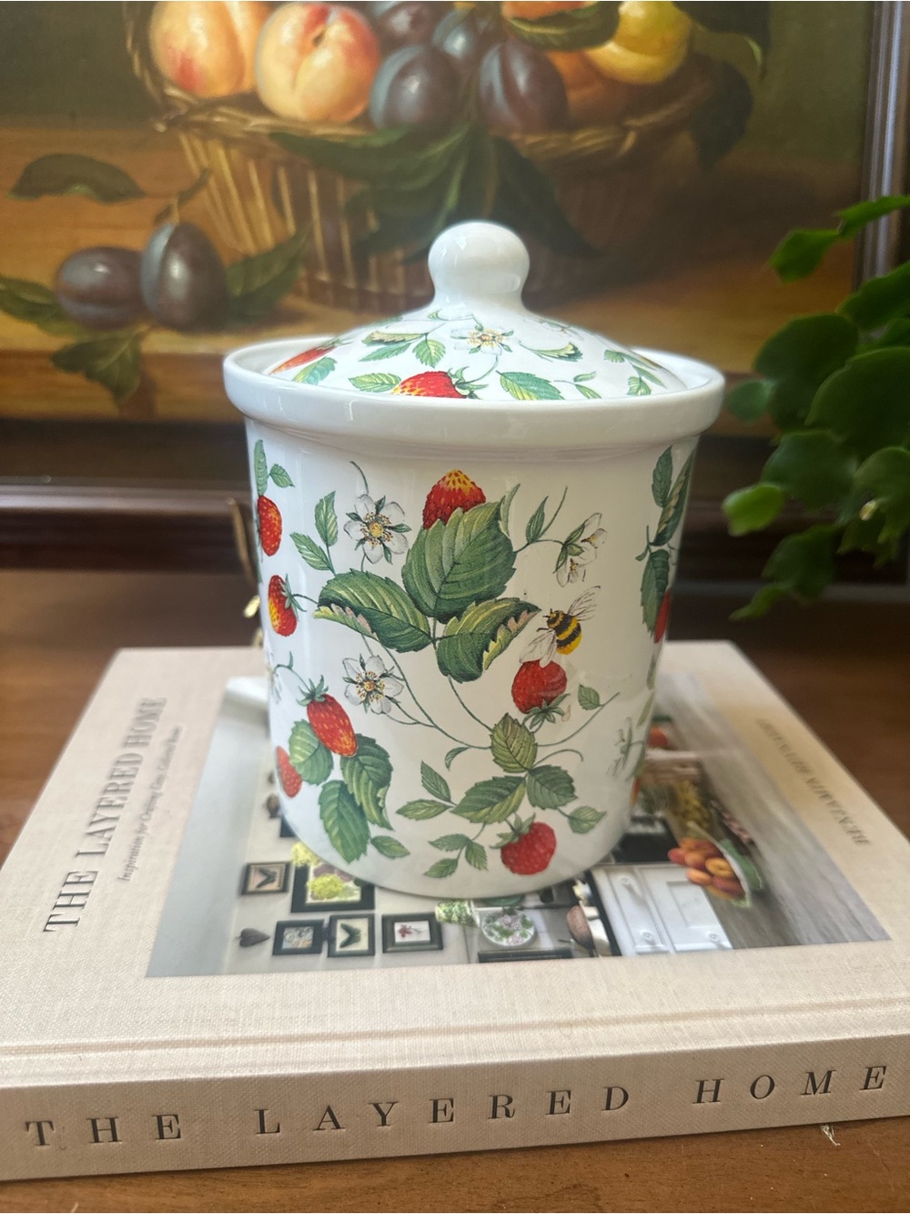 Vintage Roy Kirkham England Bone China Kitchen Canister.